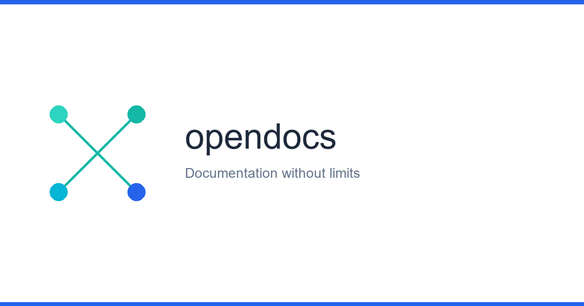Open .doc Org Wht About — Modern Documentation Platform | OpenDocs